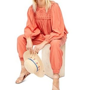 Free people  top and pant set